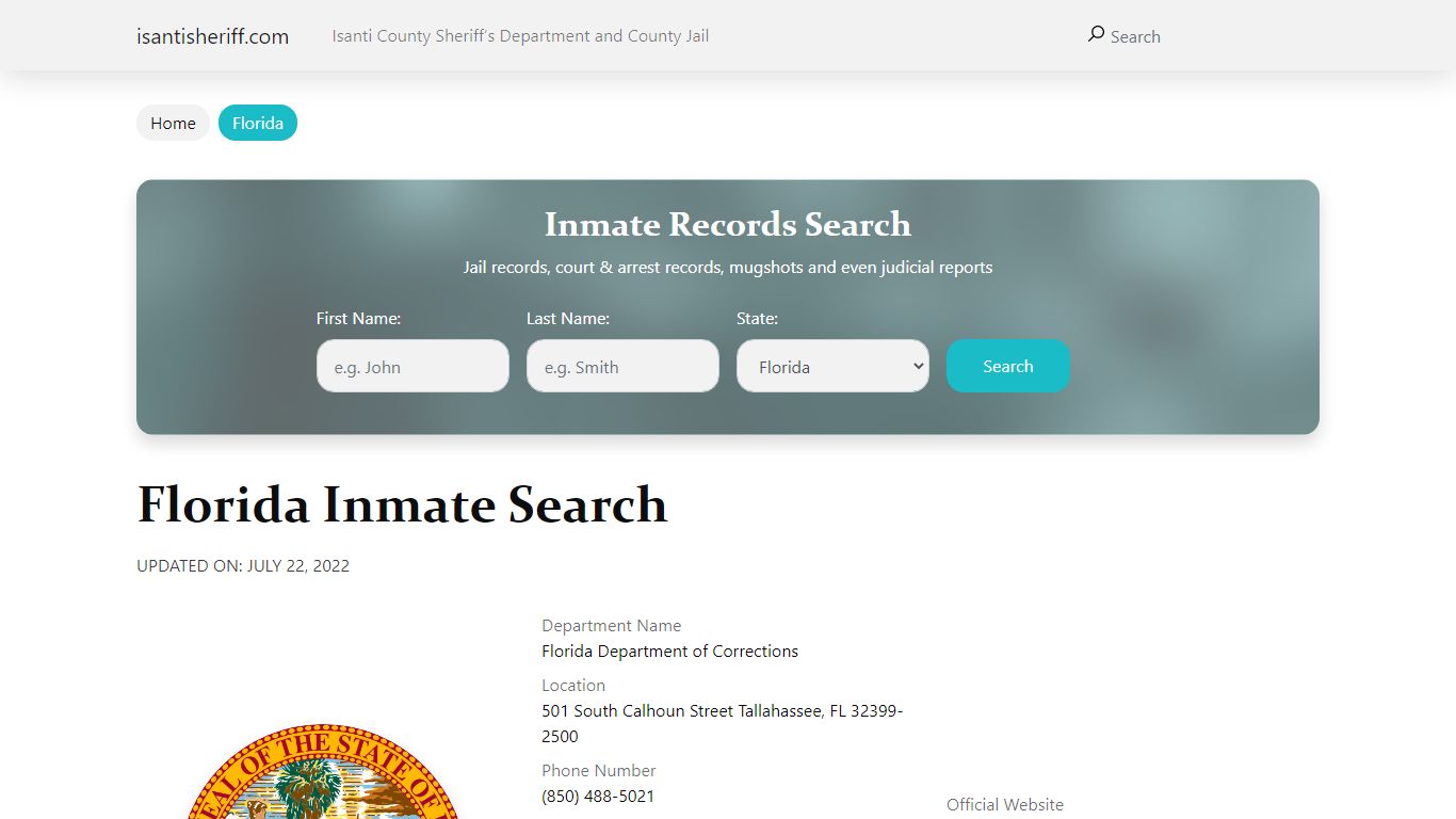 Jacksonville Beach Jail Inmate Search and Prison Information