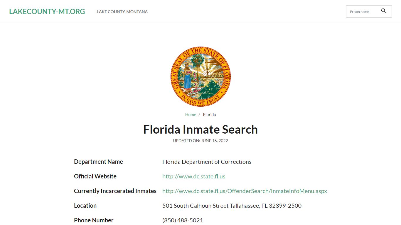 Jacksonville Beach Jail Inmate Search and Prison Information